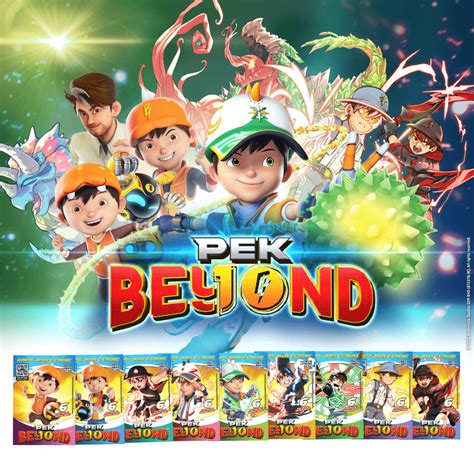 KIDZONE BoBoiBoy Galaxy Card : Pek Beyond (1 pack: 6 cards).